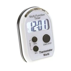 Visual Kitchen Timer Countdown Flash Vibrate Audible Baking Cooking IN-091 - Picture 1 of 7