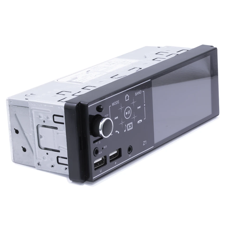 Single 1DIN 4.1Inch Bluetooth Car Full Touch Screen FM Stereo Radio MP5 Player - Image 1 of 4