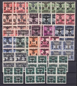 Generalgouvernement 1940 MI 14-39 bloques de 4 MNH/MLH EN ESTADO BASTANTE BUENO/VALOR CAT $500+ - Imagen 1 de 1