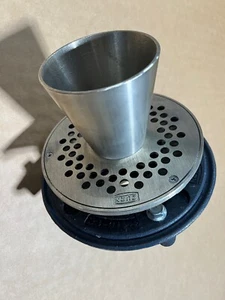 Zurn ZN400-7E Nickel Bronze Strainer Funnel Z415-3NH-7N-P Cast Iron Floor Drain - Bild 1 von 6