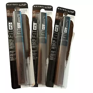 New Sealed Maybelline Fit Me Concealer #70 Dark Coffee-3 Pack! - Picture 1 of 1