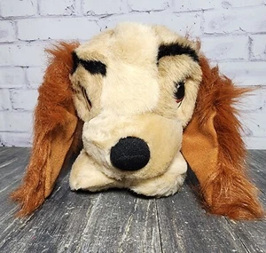 Disney Store Lady and the Tramp Laying Down Soft Plush 12" Vintage - Picture 1 of 9