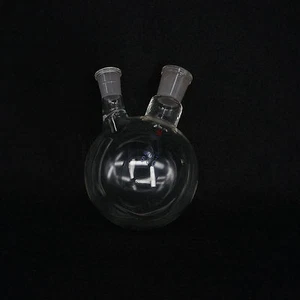 500ml 24/19# Central/Branch Joint 2-neck Round Bottom Lab Glass Boiling Flask - Picture 1 of 4