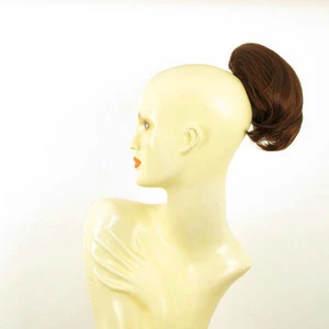 Hairpiece ponytail short dark brown copper 2/31 peruk - Picture 1 of 6