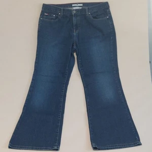 Vintage Y2K Tommy Hilfiger LOW RISE FLARE JEANS Women's Size 14 Inseam 28 - Picture 1 of 14