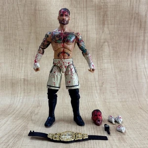 Figura de acción exclusiva de Blood & Guts AEW Punk lucha libre WWE collar de perro partido - Imagen 1 de 3