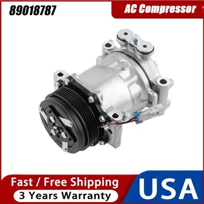AC Compressor w/ Clutch for Chevy Express 1500 1996-2000 GMC Savana 1500 2500 OE Foto 1 de 4