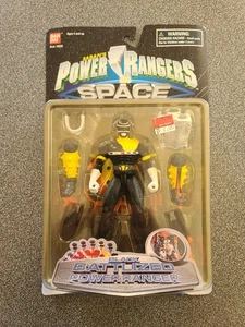 Saban’s Power Rangers In Space Black Battlized Power Ranger Bandai 1997 Vintage - Bild 1 von 10