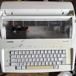 BROTHER AX-100 ELECTRIC TYPEWRITER - READ DESCRIPTION! - Working When Last Used - Picture 1 of 7