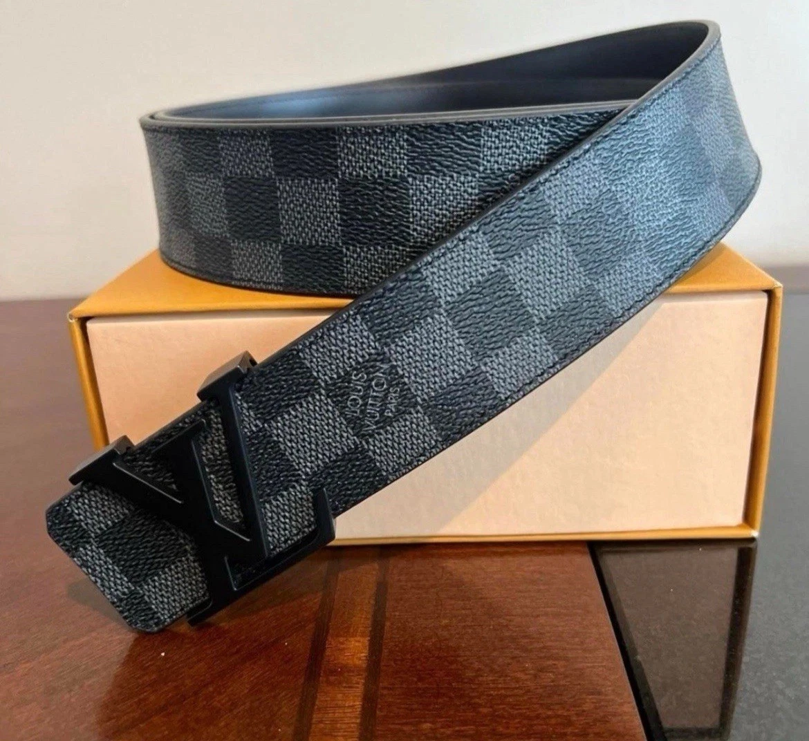 Louis Vuitton Black Belts for Men for sale | eBay