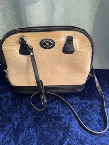 Vintage 1990’s Dooney And Bourke Woven PVC & Leather Shoulder Bag - Read - Picture 1 of 12