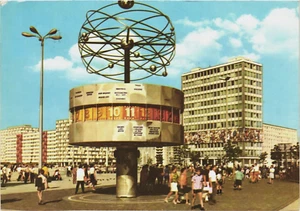 Postcard: Berlin/ Hauptstadt der DDR, Uraniasaule-Weltzeituhr, ca. 1974- Germany - Picture 1 of 2