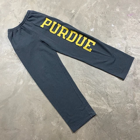 Y2K VTG CHAMPION Eco Fleece PURDUE BOILERMAKERS M Sweatpants Wide Leg Baggy 90s Cover