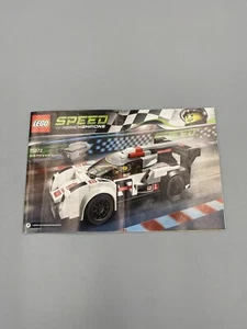 LEGO CHAMPIONS : Audi R18 (75872) Instruction Booklet Manual Only - Picture 1 of 6