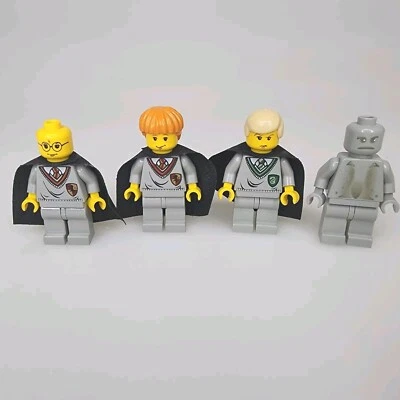 LEGO Harry Potter Lote de 4 figuras Peeves, Weasley Minifiguras 4705 4709 Genuinas Foto 1 de 4