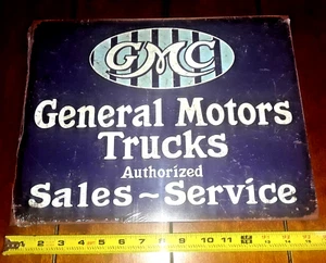 GMC TRUCKS SALES SERVICE - BRAND NEW METAL SIGN - MADE IN USA - Picture 1 of 4