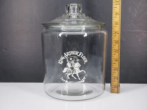 King arthur flour glass canister counter top jar - Picture 1 of 17