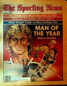 The Sporting News 9 de enero de 1982 Wayne Gretzky Dwight Clark - Imagen 1 de 1