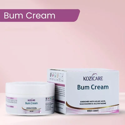 WEST COAST kozicare Bum Cream (50gm) Remove Dark Spots makes Smoother & Softer butt
