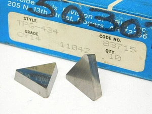 NEU ÜBERSCHUSS 7 STCK. TRW TPG 434 GRAD: CY14 HARTMETALLEINSÄTZE - Bild 1 von 4