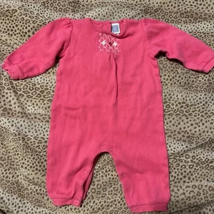 Vintage Little Me Baby Girl Small 1990’s 9 Month Pink Romper 0548 - Picture 1 of 8