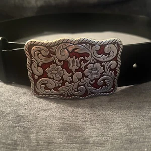 Vintage Women’s Belt With Buckle Southwestern Boho Vibe Size Large 40” - Picture 1 of 6