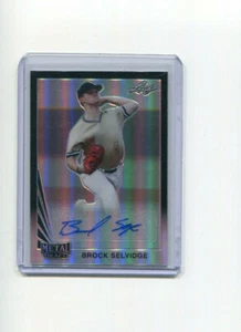2021 Leaf Metal Draft Black 1990 Design Brock Selvidge Rookie Auto 4/15  Yankees - Picture 1 of 1