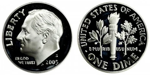 2005 S Proof Roosevelt Dime Cover