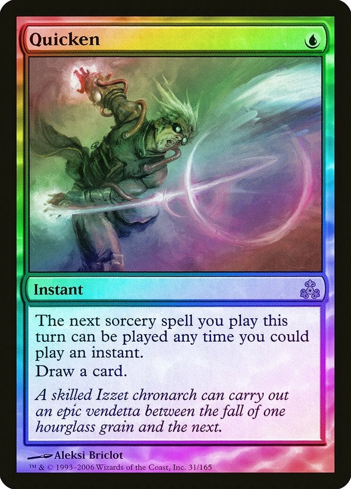 Quicken FOIL Guildpact PLD Blue Rare MAGIC THE GATHERING MTG CARD ABUGames - Image 1 of 1