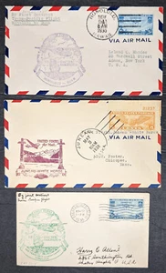 9 1930s first flight airmail covers mostly Hawaii [Y.126] - Picture 1 of 6