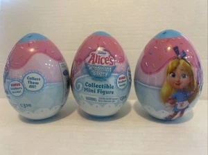 Disney Jr Alice's Wonderland Bakery Mystery Egg Mini Figure Surprise Set of 3 - Picture 1 of 8
