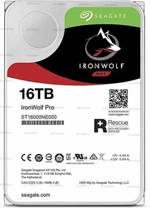 Disco duro 16 TB Seagate IronWolf Pro 3,5" SATA3 NAS - ST16000NE000 - Imagen 1 de 3