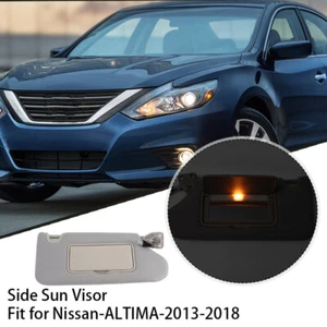 Gray Left Right Side Sun Visor Shade Sunshade Cover For Nissan Altima 2013-2018 - Picture 1 of 14