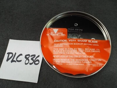 NOS Cuisinart DLC-836 Food Processor Disc Blade Attachment Vintage 1980 Kitchen - Image 1 of 4