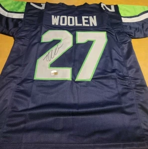 Tariq Woolen Signed XL Seattle Seahawks Jersey JSA COA Autographed - Picture 1 of 4