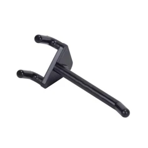 4 Inch Black Plastic Peg Hooks For 1/8'" & 1/4" Pegboard (50 Pieces) - Picture 1 of 1