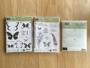 NEU Stampin Up SCHMETTERLING BASICS AQUARELL FLÜGEL & SCHMETTERLINGE Thinlits +DSP - Bild 1 von 15