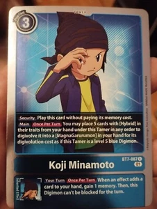 (224)Koji Minamoto BT7-087 EN Digimon Next Adventure Sammelkarte - Picture 1 of 1