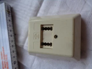 TAE NFN 1 Telefondose Aufputzdose (1*Telefon 1*Fax) AP Dose Aufputz weiß - Photo 1/1