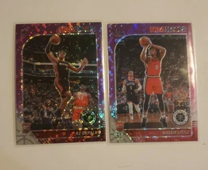 2019-20 NBA Hoops Premium Stock KZ Okpala & nasser little Purple Disco RC cards! - Picture 1 of 12