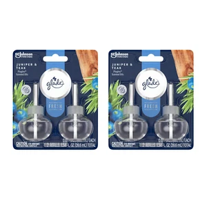 Glade Fresh Collection Plugins Recargas de Aceite Perfumado, Enebro y Teca, 2ct (PAQUETE DE 2) - Imagen 1 de 1