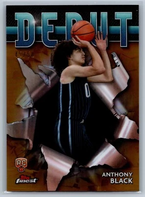 2023-24 Topps Finest Anthony Black Rookie RC Autograph Gold Refractor /50 Magic - Image 1 of 2