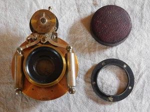 Antique Bausch & Lomb Zeiss Anastigmat Series IIA 5x8 Brass Lens Nice Display - Picture 1 of 19