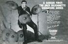 1989 small Print Ad of Sabian Jack DeJohnette Signature Series Drum Cymbals
