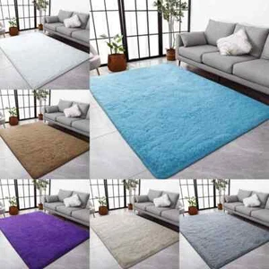 Modern Large Shaggy Rugs Non Slip Bedroom Living Room Carpet Hallway Runner Rug - Picture 1 of 21
