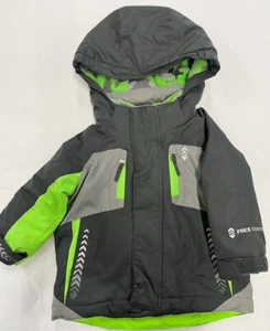 Free Country BOYS RIPSTOP WATER/WIND RESISTANT Winter Jacket(LEAD PENCIL 18M)NWT - Picture 1 of 6