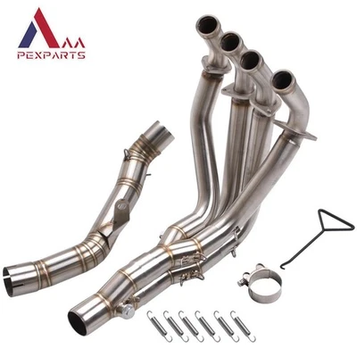 Sistema de escape cabezal tubo de enlace completo inoxidable para Kawasaki Z900 2017-2024 51 mm Foto 1 de 4