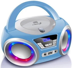 Equipo de música Reproductor de CD portátil Radio CD Niños Radio Sistema compacto Boombox - Imagen 1 de 9