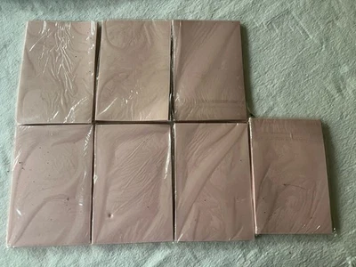 Lot of 7 Soft Pink Carving Blocks for Stamp Making 4x6” Unused Linoleum Style  - Image 1 of 4