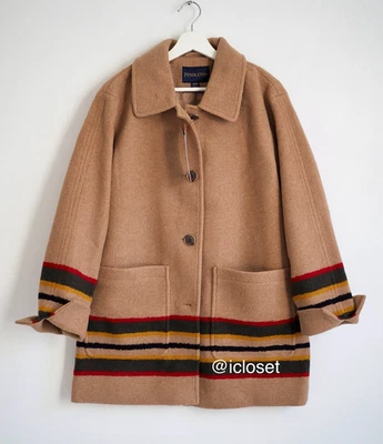 Pendleton Wool Blend Topper Coat Size XL Desert Beige New Ships from USA - Image 1 of 4
